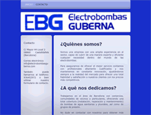 Tablet Screenshot of electrobombasguberna.com